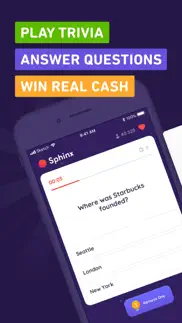 sphinx trivia - win real cash iphone capturas de pantalla 1
