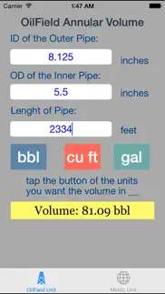 oilfield annular volume pro iphone images 1