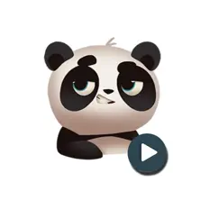 panda stickers (animated) logo, reviews