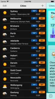 oz weather plus iphone capturas de pantalla 4