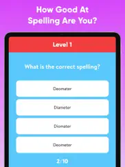 spelling test quiz - word game ipad images 1