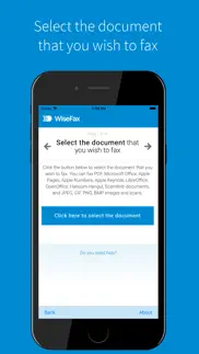 send fax with wisefax iphone images 1