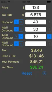 tax and discount calculator iphone images 1