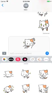 mi-ke the cat stickers iphone images 3