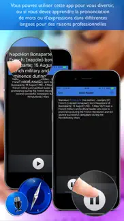 lecteur vocal pour le web iPhone Captures Décran 2