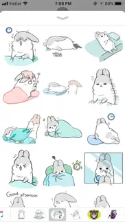 rabbit moji pun funny stickers iphone images 2
