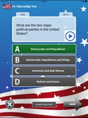 us citizenship test study app ipad bildschirmfoto 2