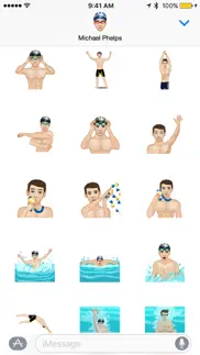 michael phelps - moji stickers iphone images 2