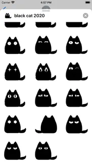black cat stickers - cute emo iphone resimleri 2