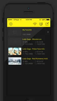 gplayer - video player iphone capturas de pantalla 1