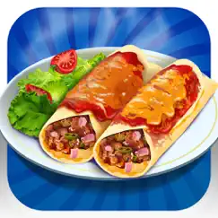 burrito maker food cooking fun logo, reviews