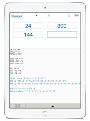 pgcd et de ppcm calculatrice iPad Captures Décran 1