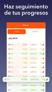 stepz cuenta pasos y actividad iphone capturas de pantalla 3