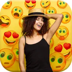 emoji background photo editor logo, reviews