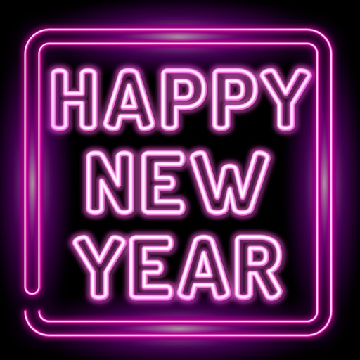 Happy New Year Neon Stickers app reviews download