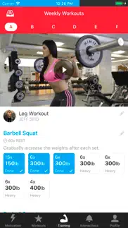 mytraining - bodybuilding gym iPhone Captures Décran 3