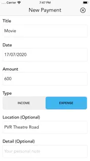 expense tracker. iphone images 1