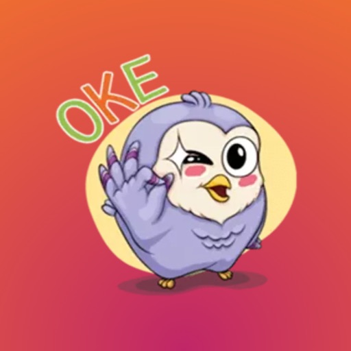 Sticker OwlPurple - fc app reviews download