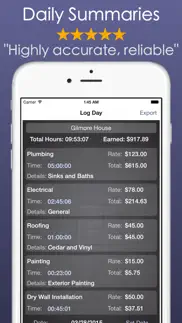 timesheet work & hours tracker iphone images 2