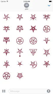 satanic pentagram stickers iphone images 2