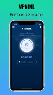 vpnine - fast and secure vpn iphone images 1