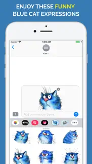 blue cat emojis iphone images 3