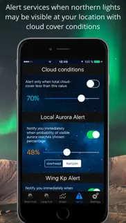 northern lights aurora alerts iphone bildschirmfoto 4