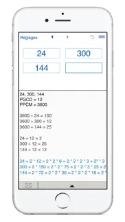 pgcd et de ppcm calculatrice iPhone Captures Décran 1