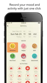 emoly - personal mood tracker iphone resimleri 1