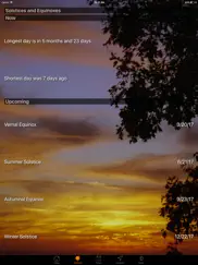 sunset and sunrise times iPad Captures Décran 2