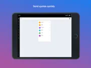 quickquote-send quotes quickly iPad Captures Décran 1