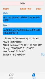 hex ascii base64 md5 sha conv. iphone images 1