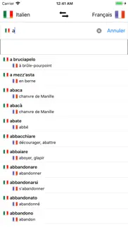 dictionnaire italien-français iPhone Captures Décran 4