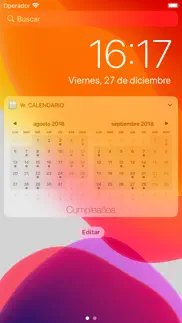 widget calendario iphone capturas de pantalla 2