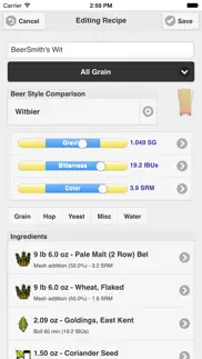 beersmith mobile home brewing iphone capturas de pantalla 2