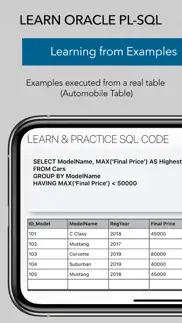 learn pl-sql programming iphone capturas de pantalla 3