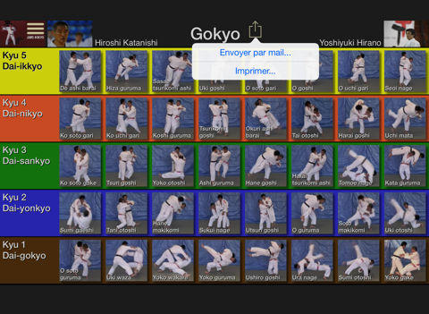 judo gokyo iPad Captures Décran 2