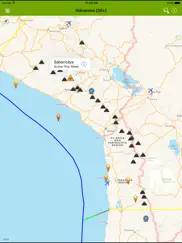 volcanoes: map, alerts & ash ipad images 1