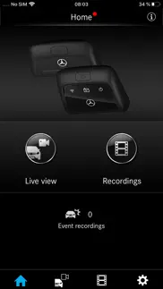 mercedes-benz dashcam iphone capturas de pantalla 1