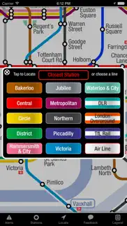 kickmap london tube iPhone Captures Décran 2