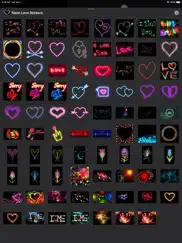 love heart neon stickers ipad resimleri 2