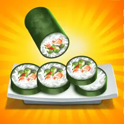 sushi food maker cooking games logo, reviews