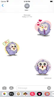 sticker owlpurple - fc iphone images 2