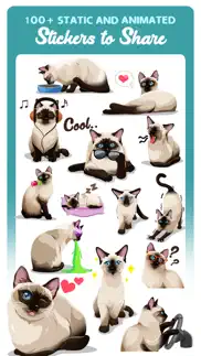 siamese cats emoji sticker iphone images 2
