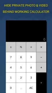 secure calculator vault iphone bildschirmfoto 1