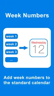 week numbers - calendar weeks iphone resimleri 1