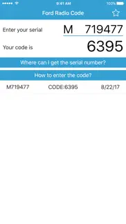 radio code for ford m iPhone Captures Décran 2