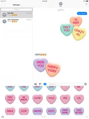 candy hearts - sweet emojis ipad images 2