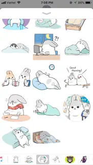 rabbit moji pun funny stickers iphone images 3