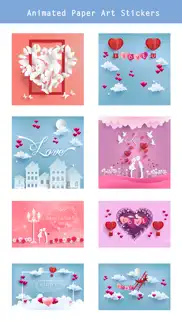 animated paper art love pack iphone images 3
